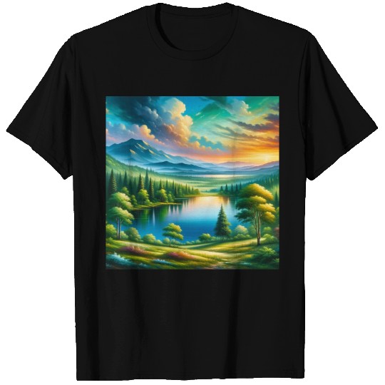 Serene Elegance A Modern Abstract Artwork T Shirts