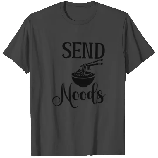 SEND NOODS Mens Blue Tri blend shark T Shirts