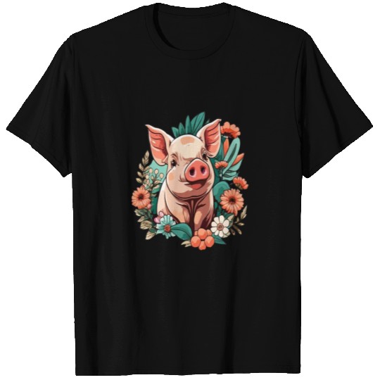 Tiny Tusked Tots: American Miniature Piglet Parade T Shirts