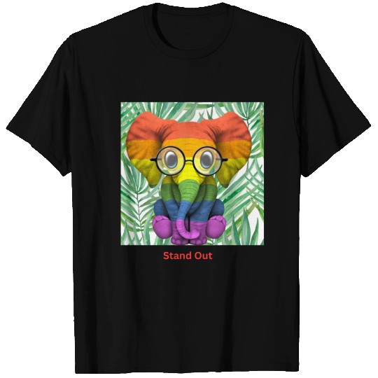 RAINBOW ELEPHANT T Shirts