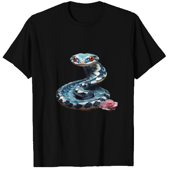 Adorable cartoon snake with cute big eyes T Shirts