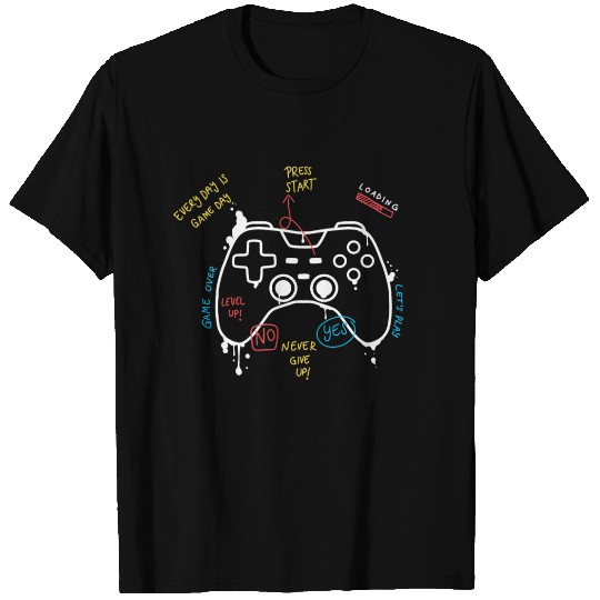 PlayStation Remote controller white T Shirts