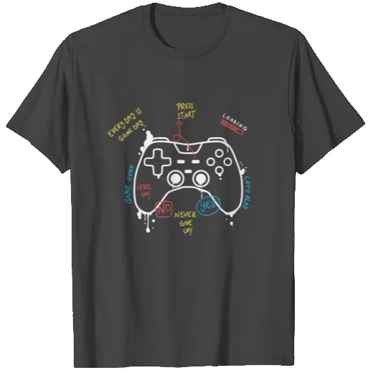 PlayStation Remote controller white T Shirts