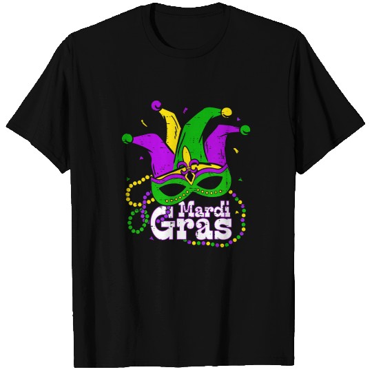 Beads Mask Feathers 2024 Mardi Gras T Shirts