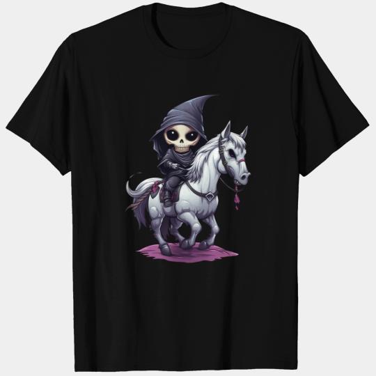 Cute Reaper Riding horse Lightweight T Shirts