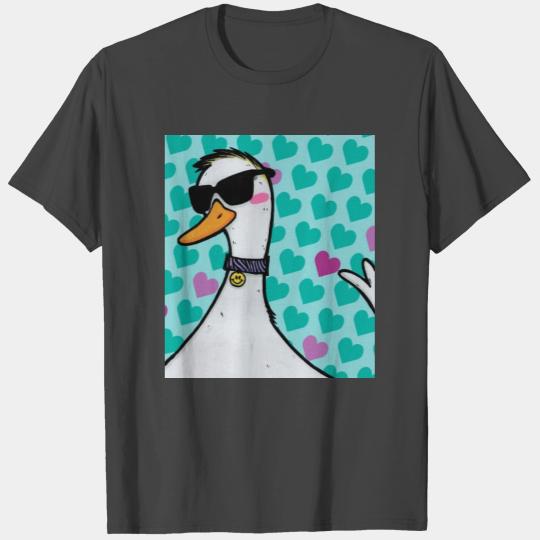 90s Raver Cartoon Duck, Party Animal, Kids Room T Shirts