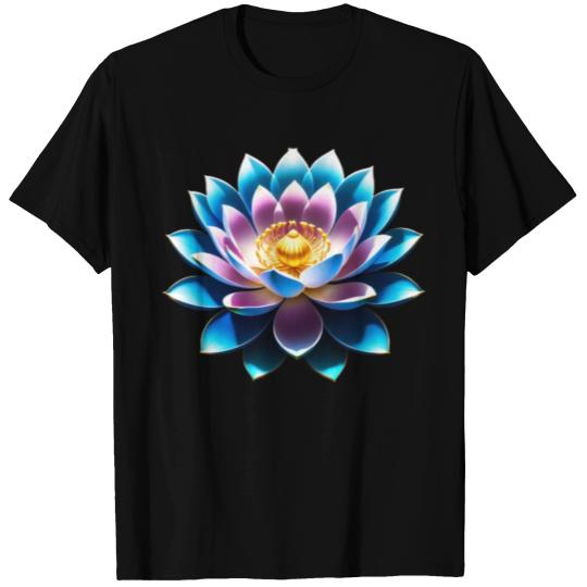 blue winter Lotus Blossom T Shirts
