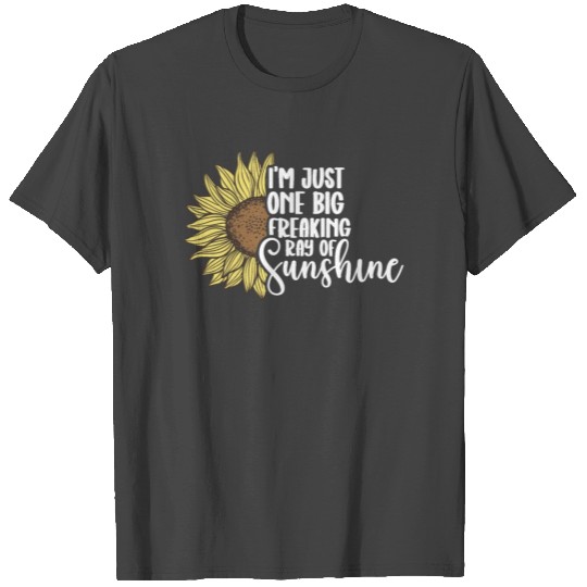 I m Just One Big Freaking Ray of Sunshine humor T Shirts