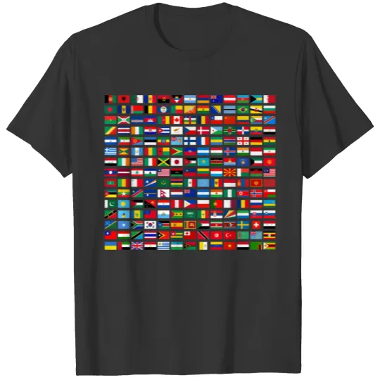 Flags Of The Countries Of The World T Shirts