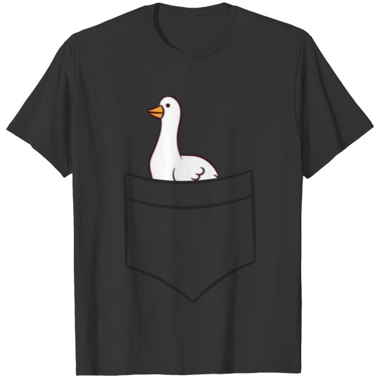 Goose In The Pocket Pocket Goose T Shirts