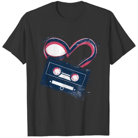 Tape Heart - Retro Love Mixtape T Shirts