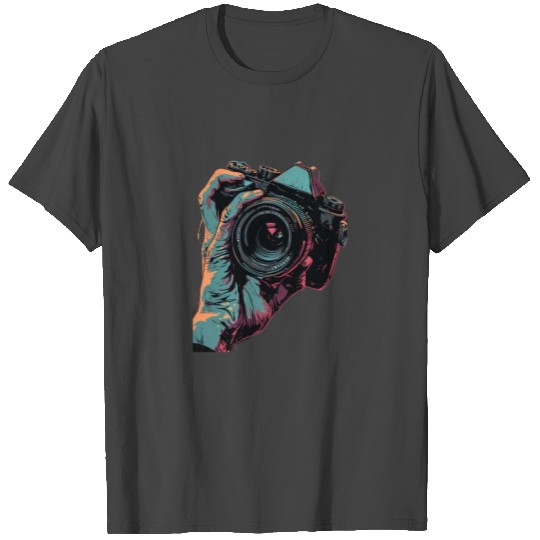 Photography Camera Lens Photographer's Hand T Shirts