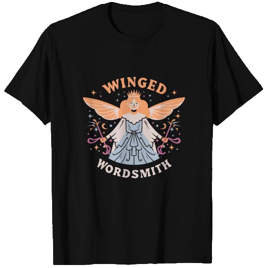 Fairy Godmother: Winged Wordsmith T Shirts