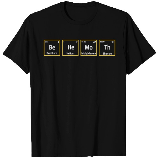 Behemoth Periodic Table Elets Spelling T Shirts