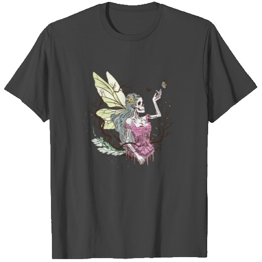 Skeleton Butterfly Fairycore Fantasy T Shirts