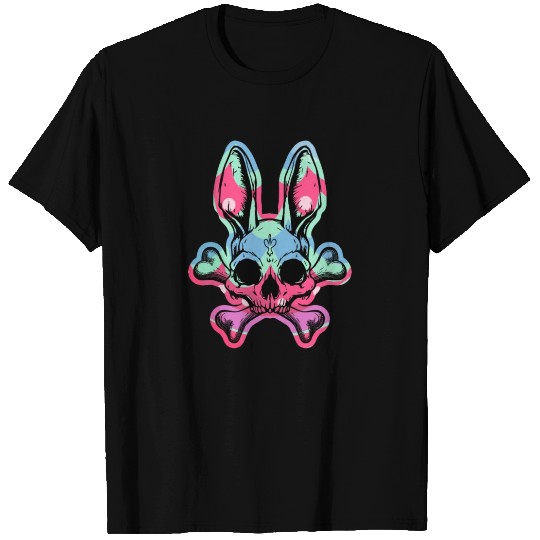 Rabbit Skull Crossbones Easter Bunny Skeletonboys T Shirts