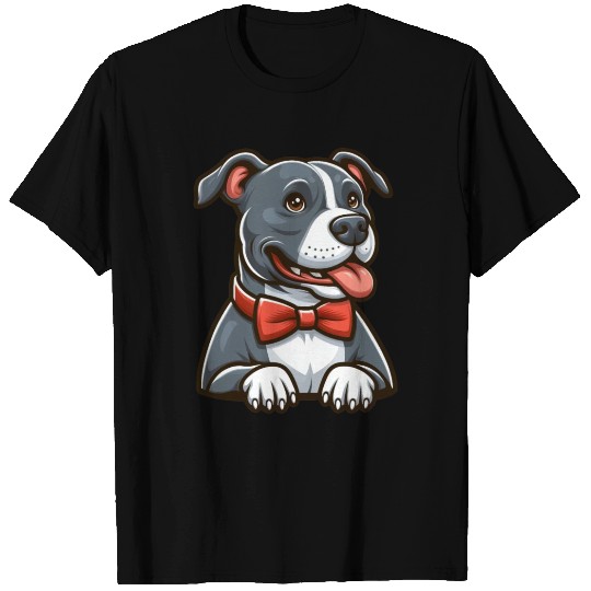 Pitbull Wearing a Tuxedo T Shirts