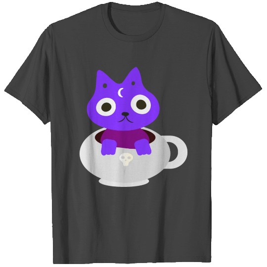 Black Magic Tea / Coffee Cat T Shirts