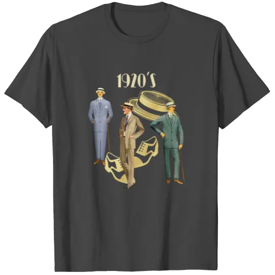 1920s Great Gatsby Men Fashion T Shirts