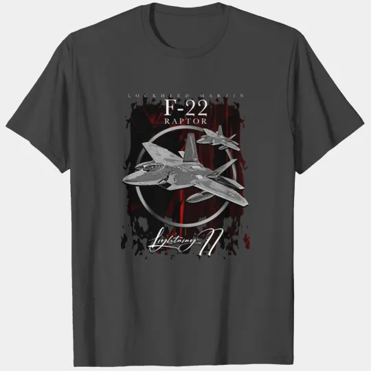 Lockheed Martin F-22 Raptor Fighterjet T Shirts