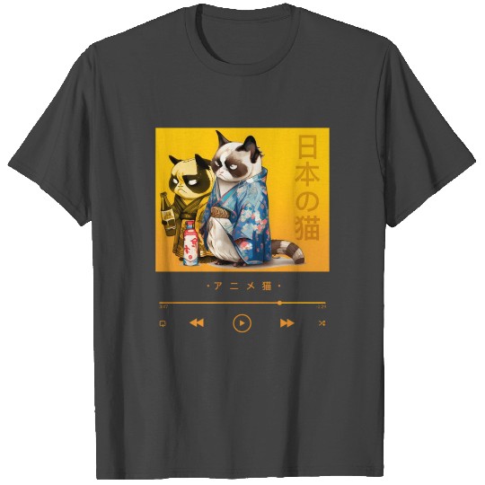 Ga-Style Cat In Kimono Attire T Shirts