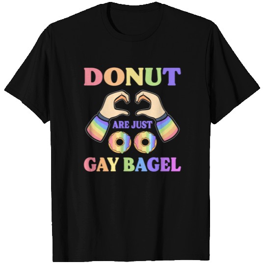 Donuts Are Just Gay Bagel LGBT T Shirts