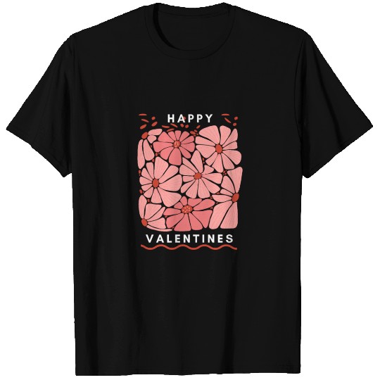 Midnight Blooms: A Floral Valetine's Embrace. T Shirts