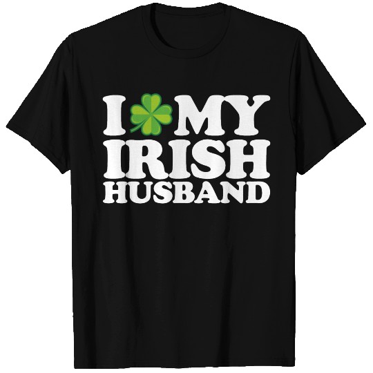 I Love My Irish Husband Couple St Patrick's Day T Shirts