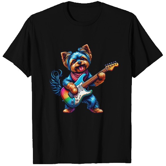 Yorkshire Terrier Rock and Roll T Shirts