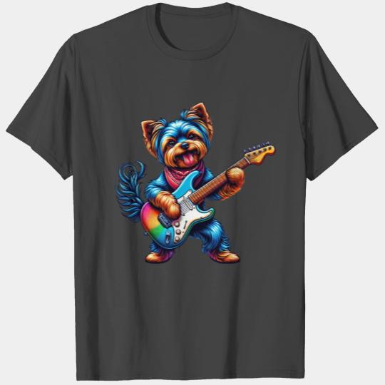 Yorkshire Terrier Rock and Roll T Shirts