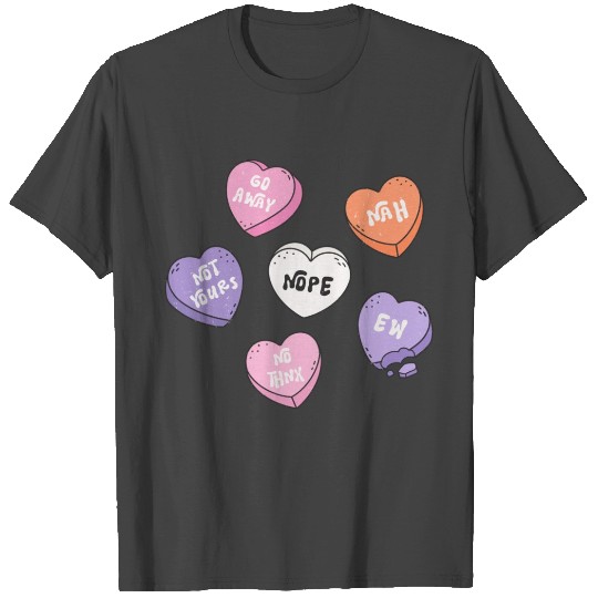 Anti-Valentine Heart Candy T Shirts