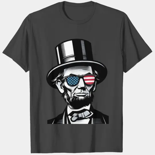 Abraham Lincoln in USA shades T Shirts
