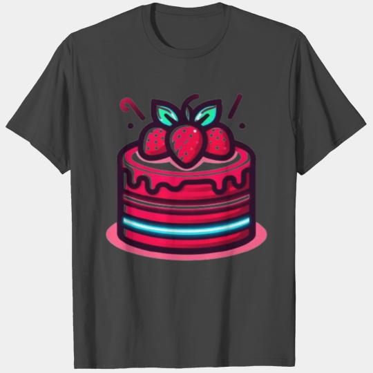 Red Velvet Cake with strawberry T Shirts