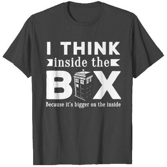 I think inside the box Doctor who T Shirts
