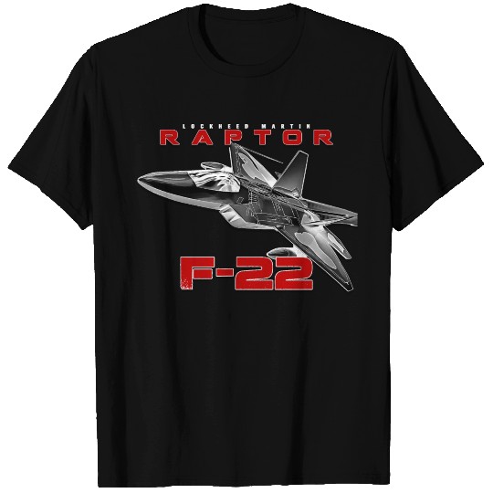 F-22 Raptor Fighterjet Us Air Force Warbird T Shirts
