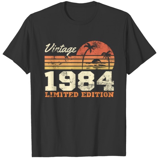 Vintage 1984 Limited Edition 40th Birthday T Shirts