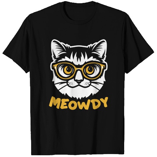 Meowdy Funny Kitty Michigan Gift T Shirts