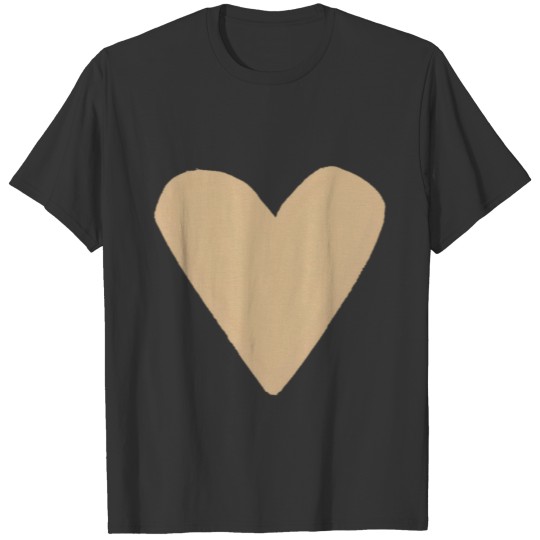 He Shape Symbol Love Kindness Peace Tan T Shirts