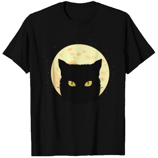 Cat Full Moon Cat Owner Gift T Shirts