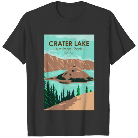 Crater Lake National Park Oregon Vintage T Shirts