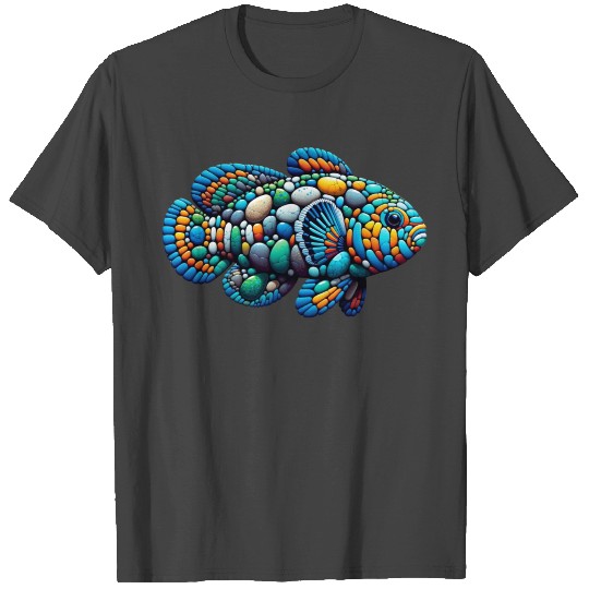 Mandarinfish Pebble Spectrum T Shirts