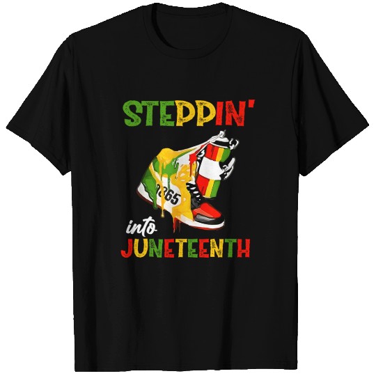 Stepg Into Junenth 1865 Pride Black African Americ T Shirts