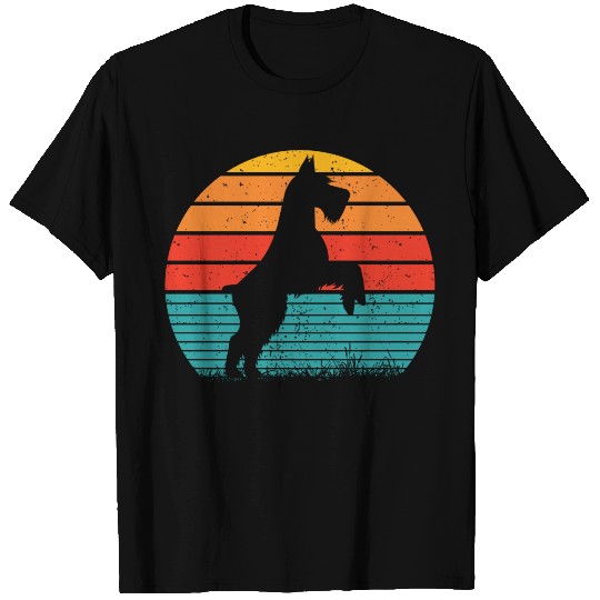Schnauzer Dog Sunset T Shirts