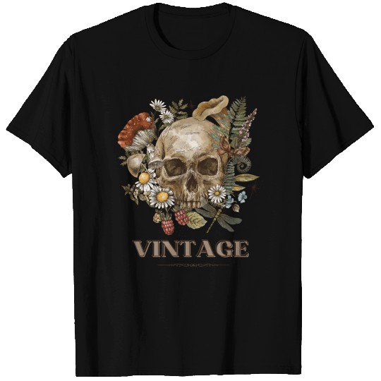 Brown Vintage Simple T Shirts