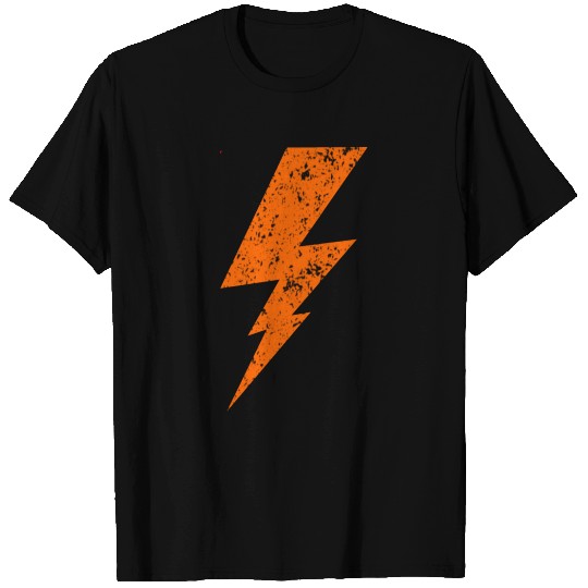 orange Bolt Lightning | Bolt Graphic T Shirts