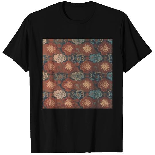 Vintage Rust, Terracotta and Blue T Shirts