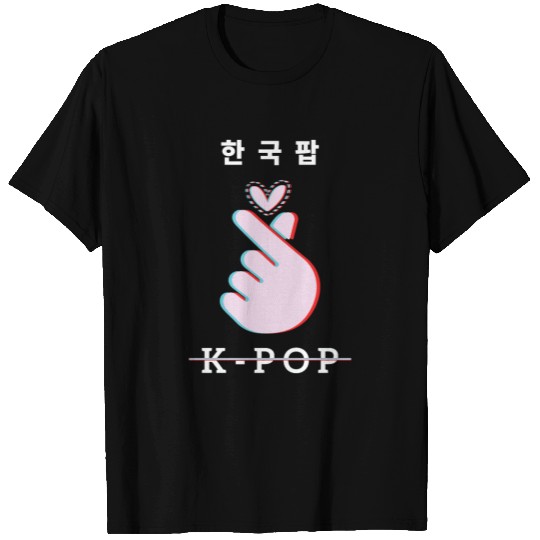 K-Pop Love Korean Finger Heart K Pop Idol T Shirts