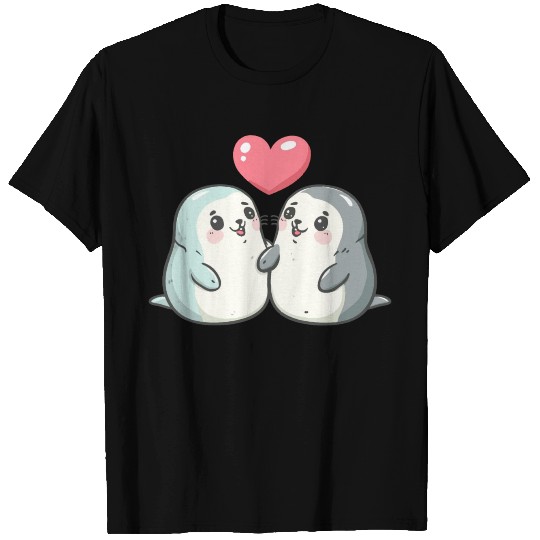 Seal animal couple love T Shirts