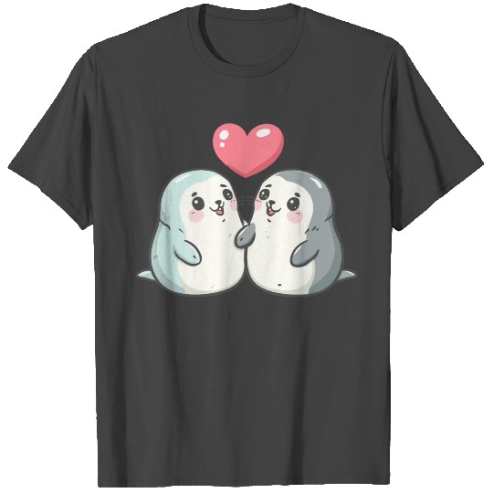 Seal animal couple love T Shirts