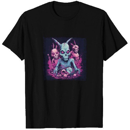 Easter Bunny Zombie Celebration T Shirts